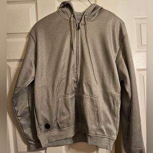 HEATED gray Mens/Womens Hoodie Sweater